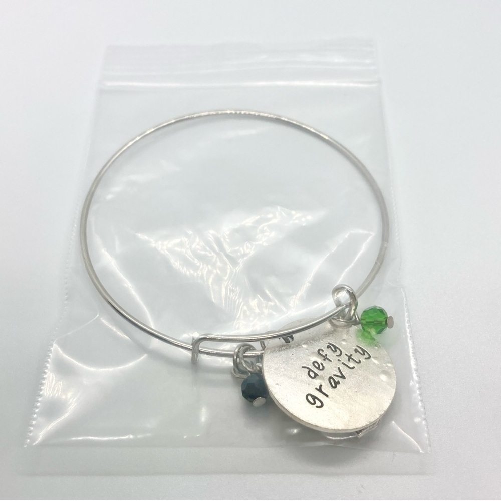 Wicked Defy Gravity Expandable Bangle Charm Bracelet - Picture 6 of 6